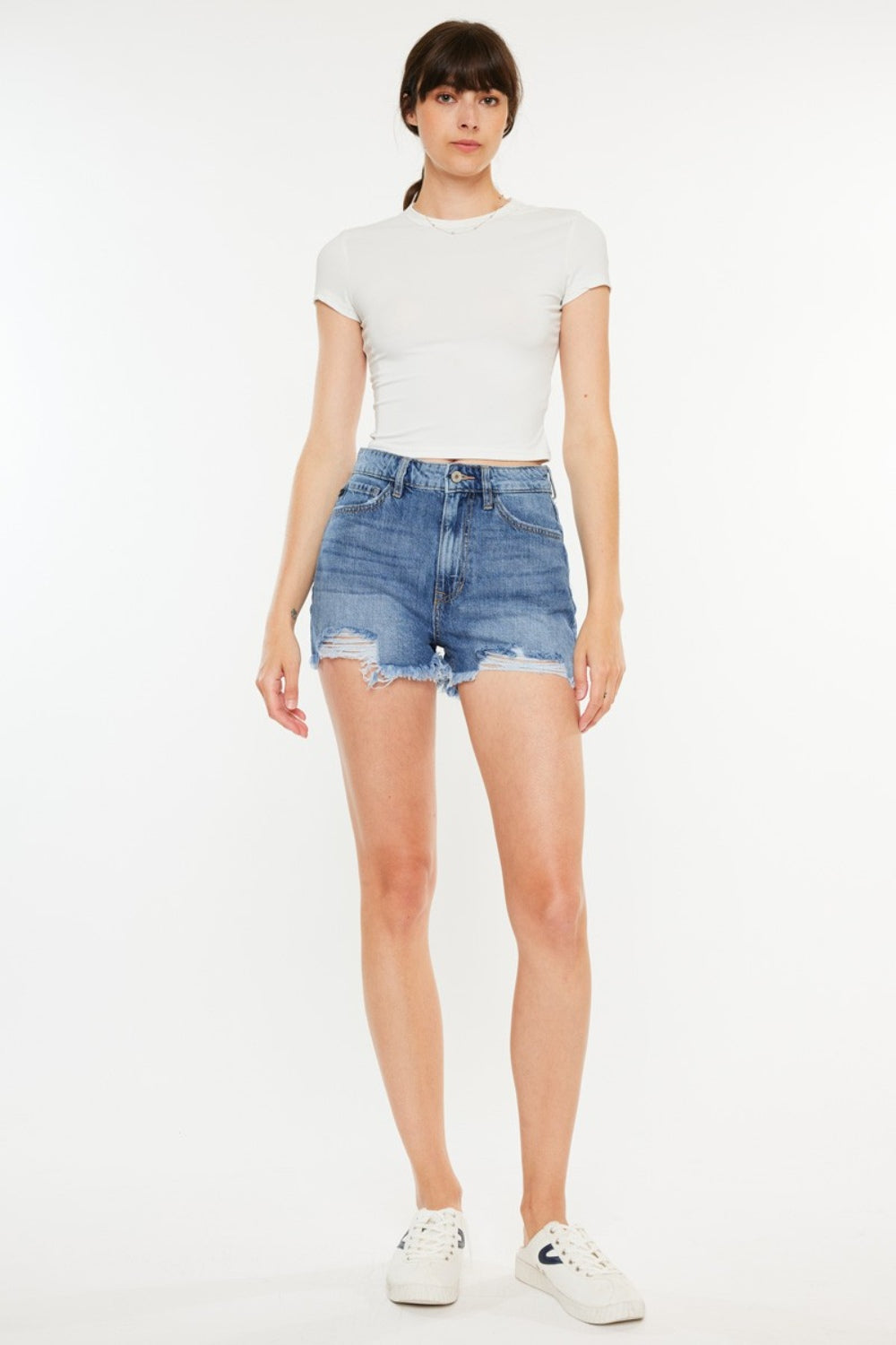 Kancan Distressed Raw Hem