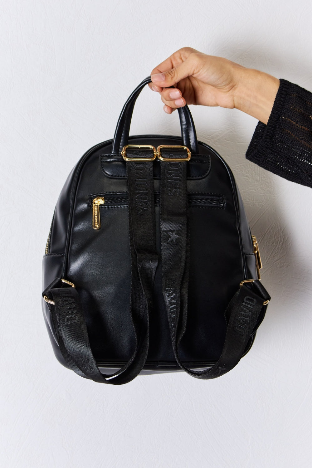 David Jones PU Leather Backpack - Whateversit