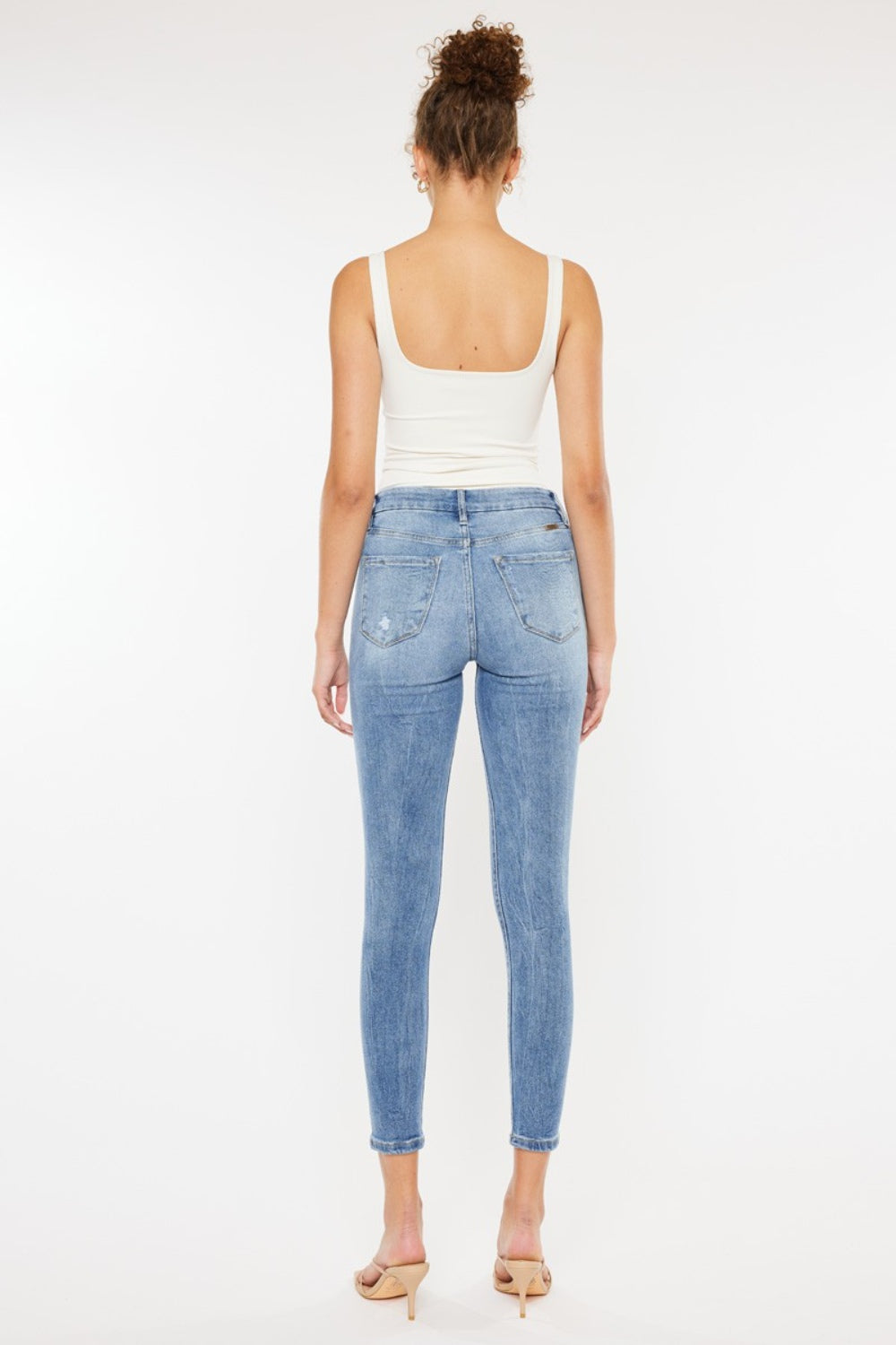 Kancan High Waist Cat's Whiskers Skinny Jeans - Whateversit