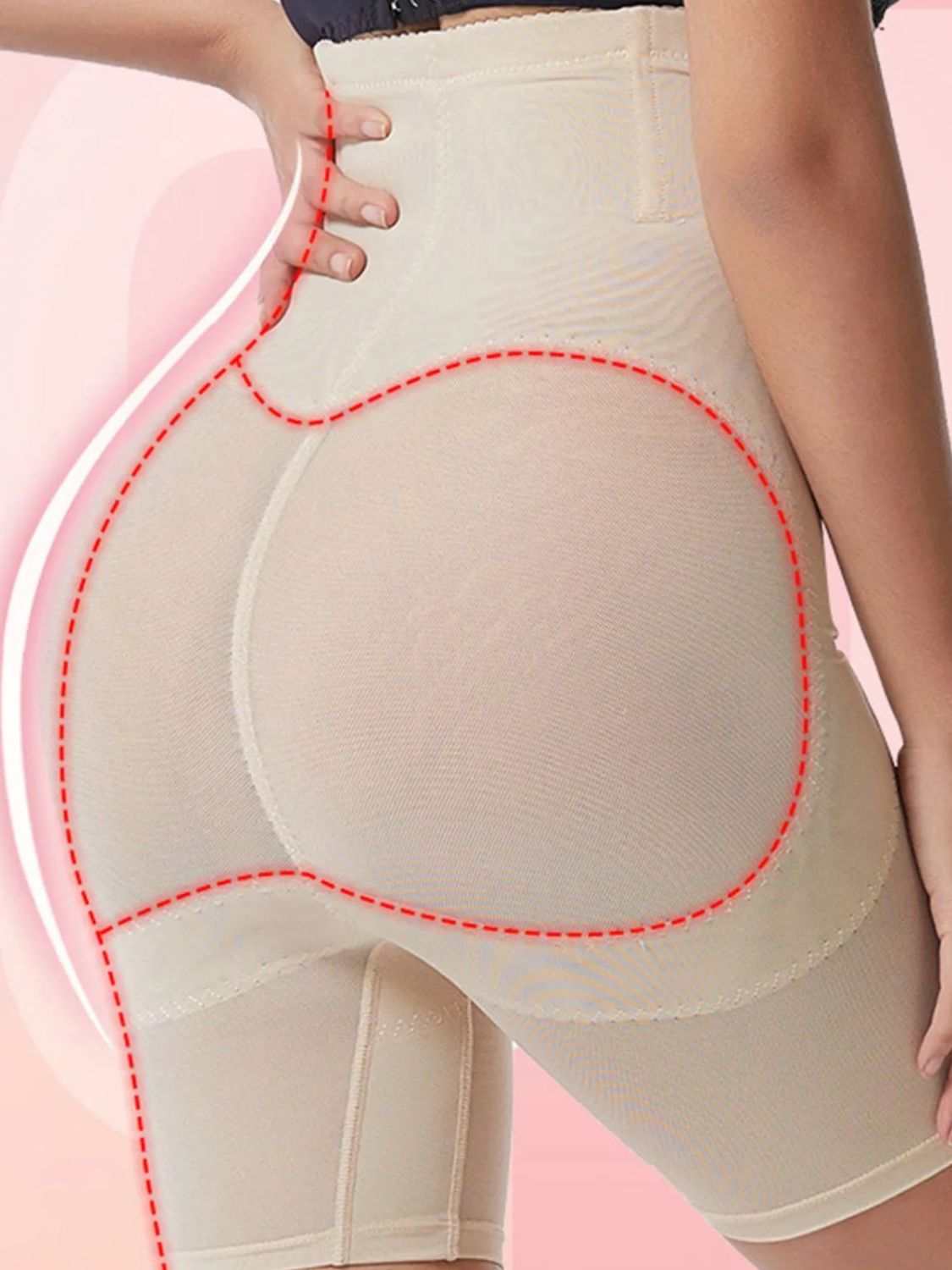 Full Size High Waist Butt Lifting Shaping Shorts - Whateversit