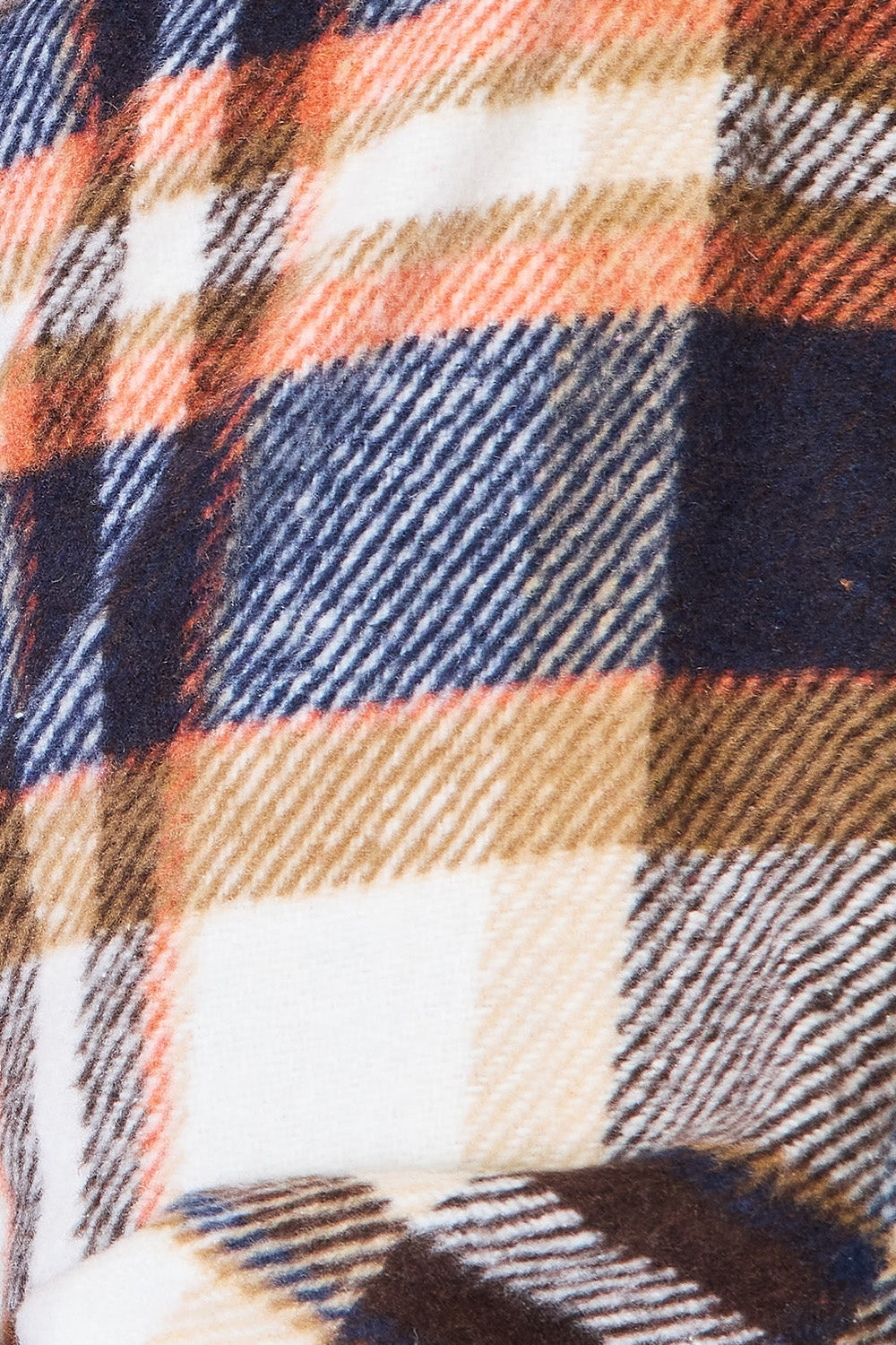 Double Take Plaid Button Front Shirt Jacket with Breast Pockets - Whateversit