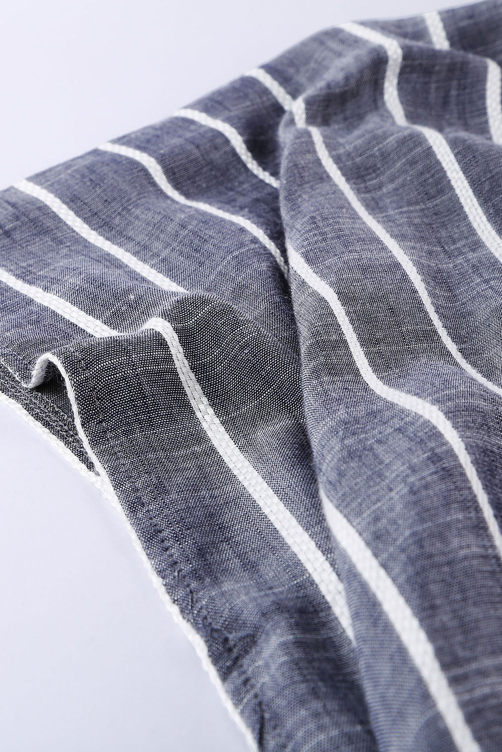 Striped Open Front Longline Cover Up - Whateversit