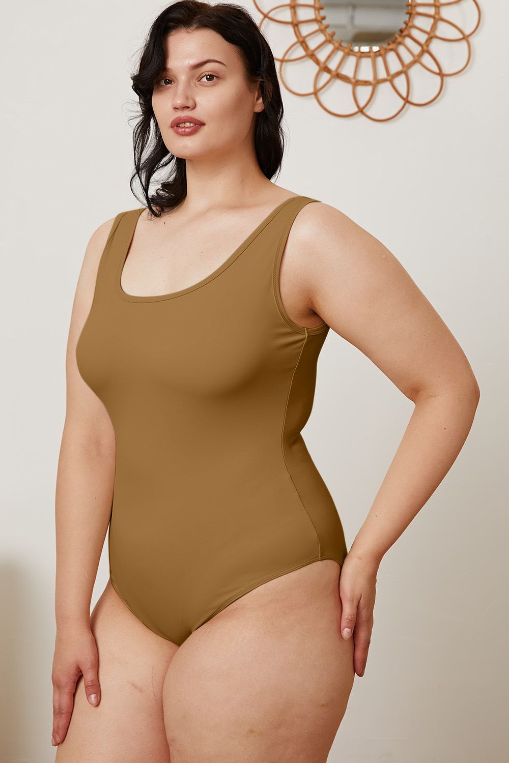 Basic Bae Full Size Square Neck Sleeveless Bodysuit - Whateversit