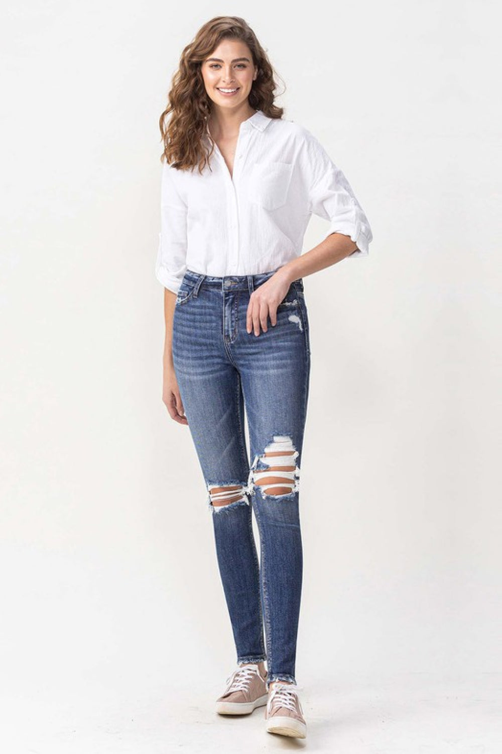 Lovervet Hayden Full Size High Rise Skinny - Whateversit