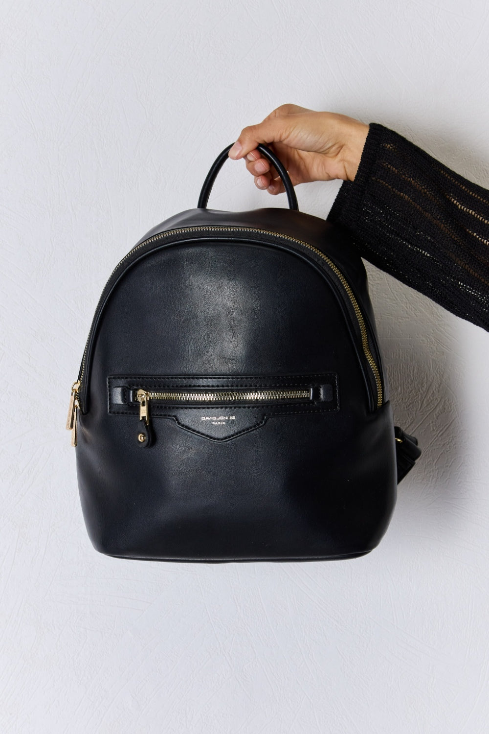 David Jones PU Leather Backpack - Whateversit