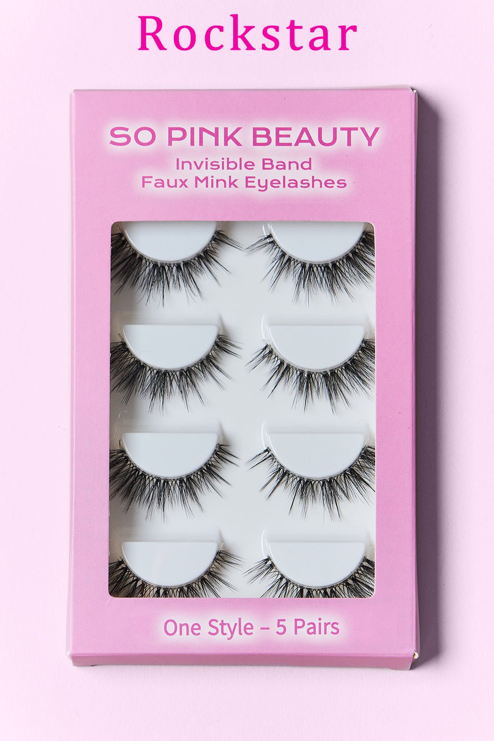 SO PINK BEAUTY Faux Mink Eyelashes 5 Pairs - Whateversit