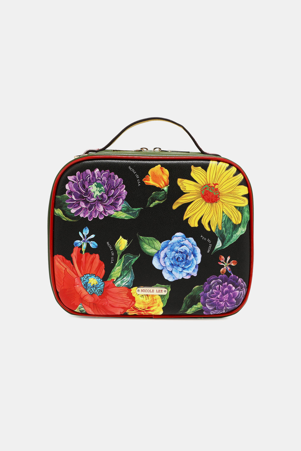 Nicole Lee USA Printed Handbag with Three Pouches - Whateversit