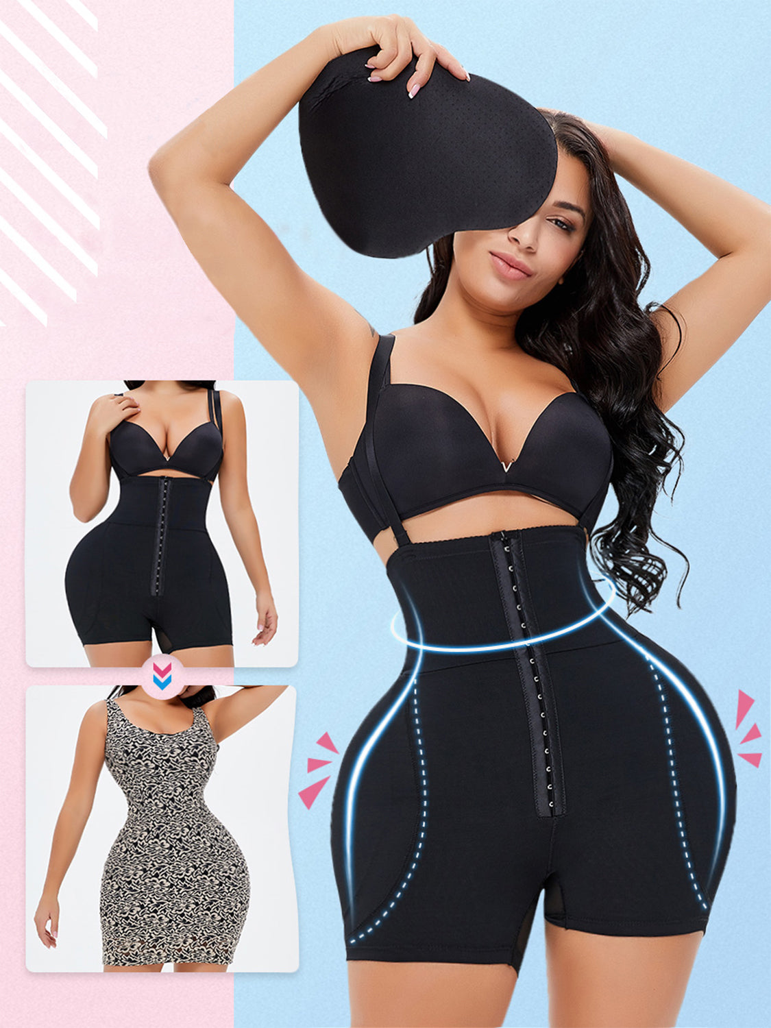 Full Size Hook-and-Eye Under-Bust Shaping Bodysuit - Whateversit