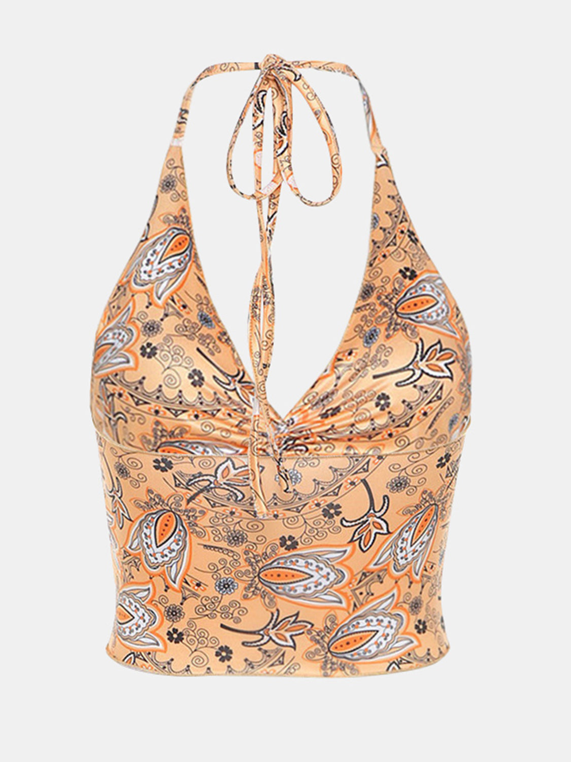 Printed Halter Neck Cami - Whateversit