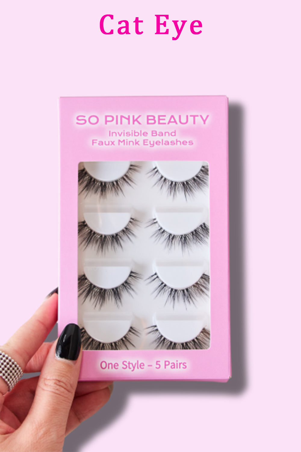 SO PINK BEAUTY Faux Mink Eyelashes 5 Pairs - Whateversit