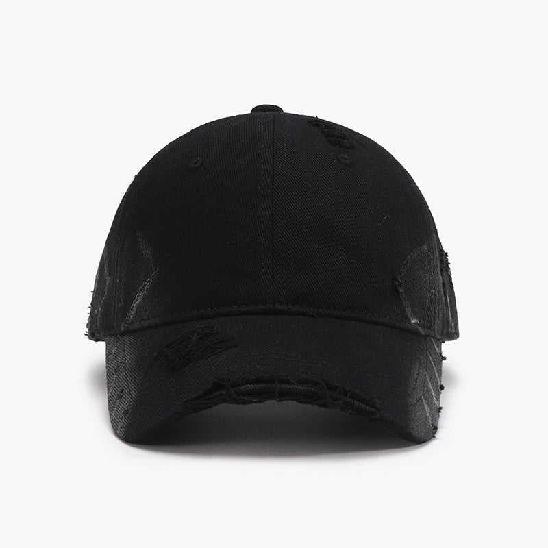 Distressed Adjustable Cotton Hat - Whateversit