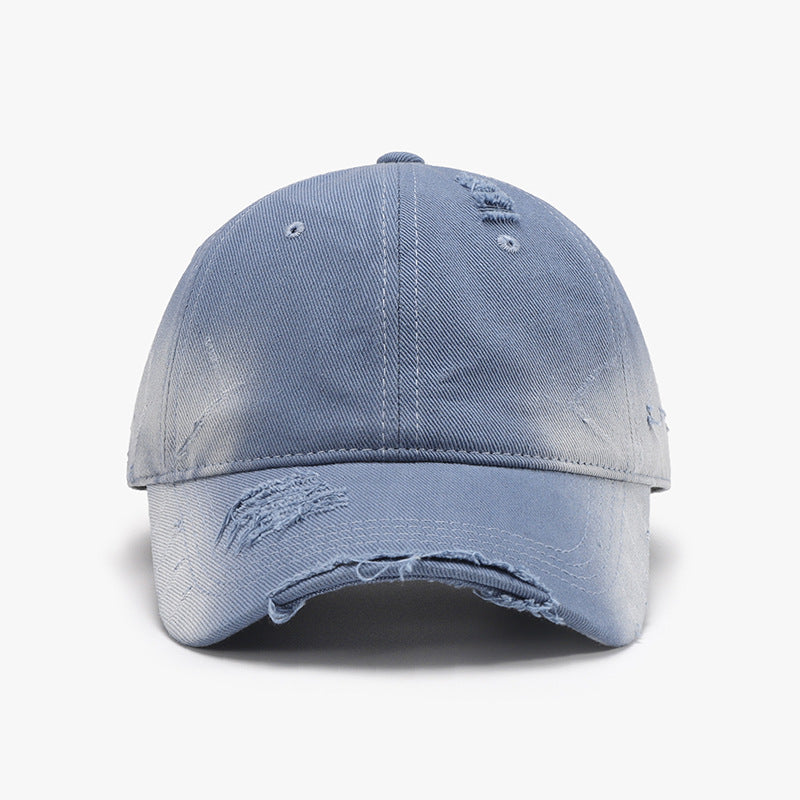 Distressed Adjustable Cotton Hat - Whateversit