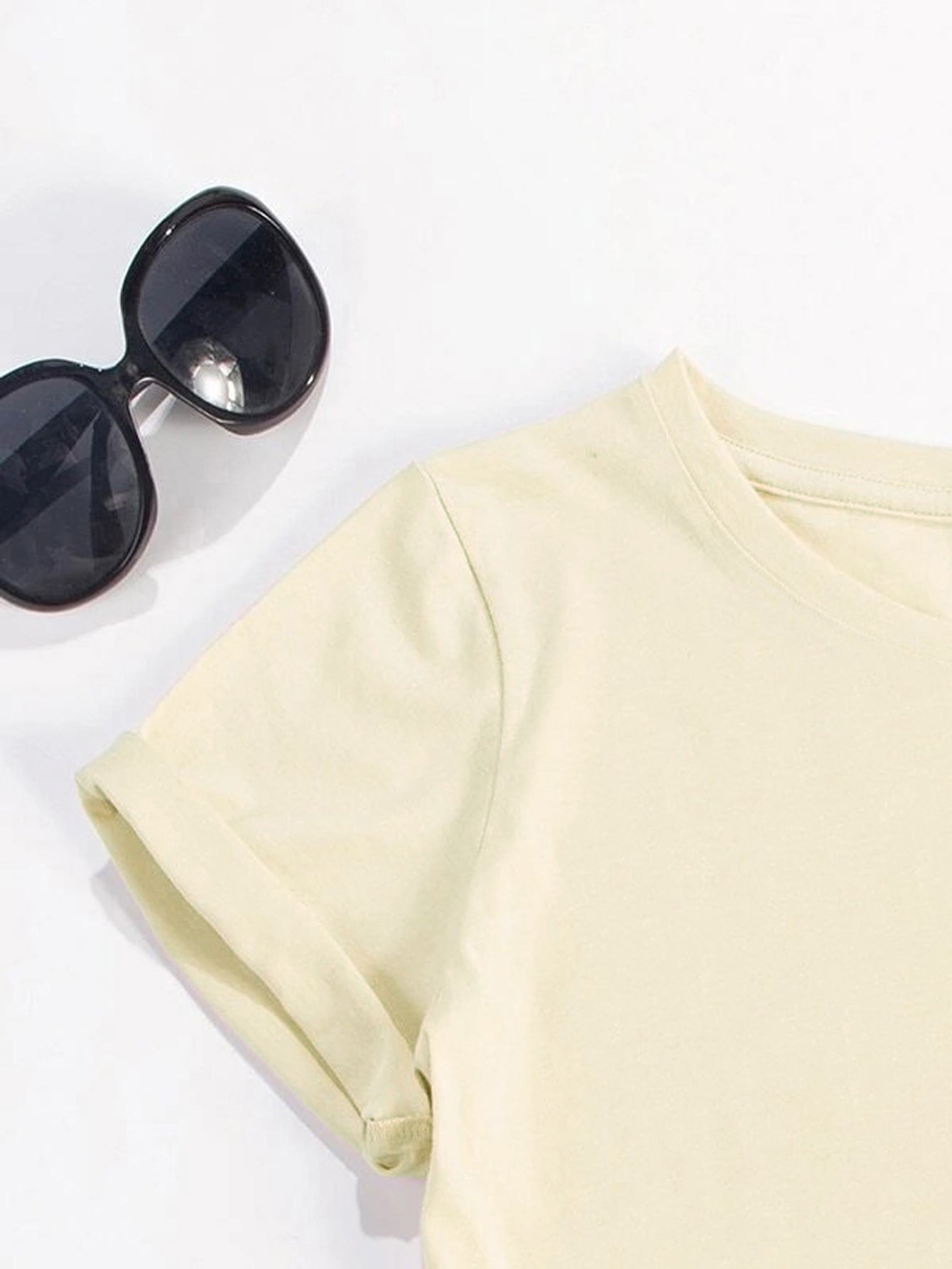 Letter Graphic Round Neck Short Sleeve T-Shirt - Whateversit