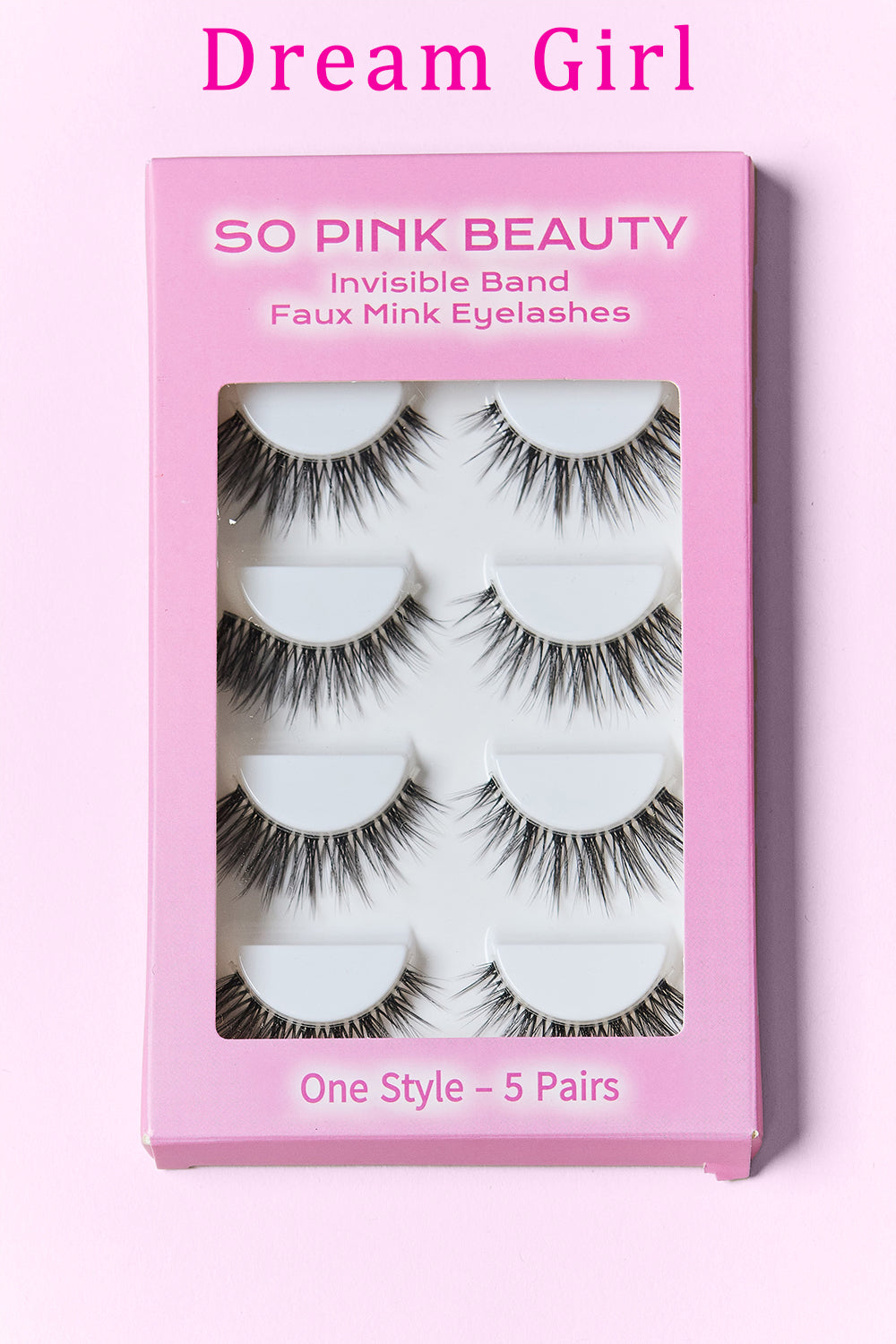 SO PINK BEAUTY Faux Mink Eyelashes 5 Pairs - Whateversit