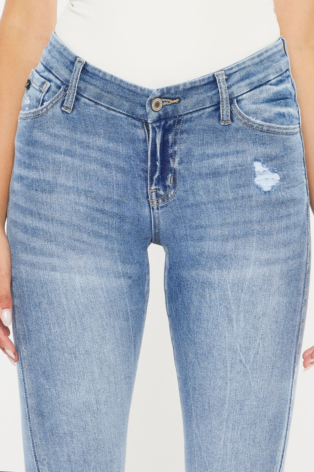 Kancan High Waist Cat's Whiskers Skinny Jeans - Whateversit