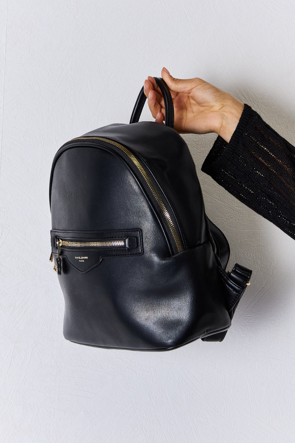 David Jones PU Leather Backpack - Whateversit