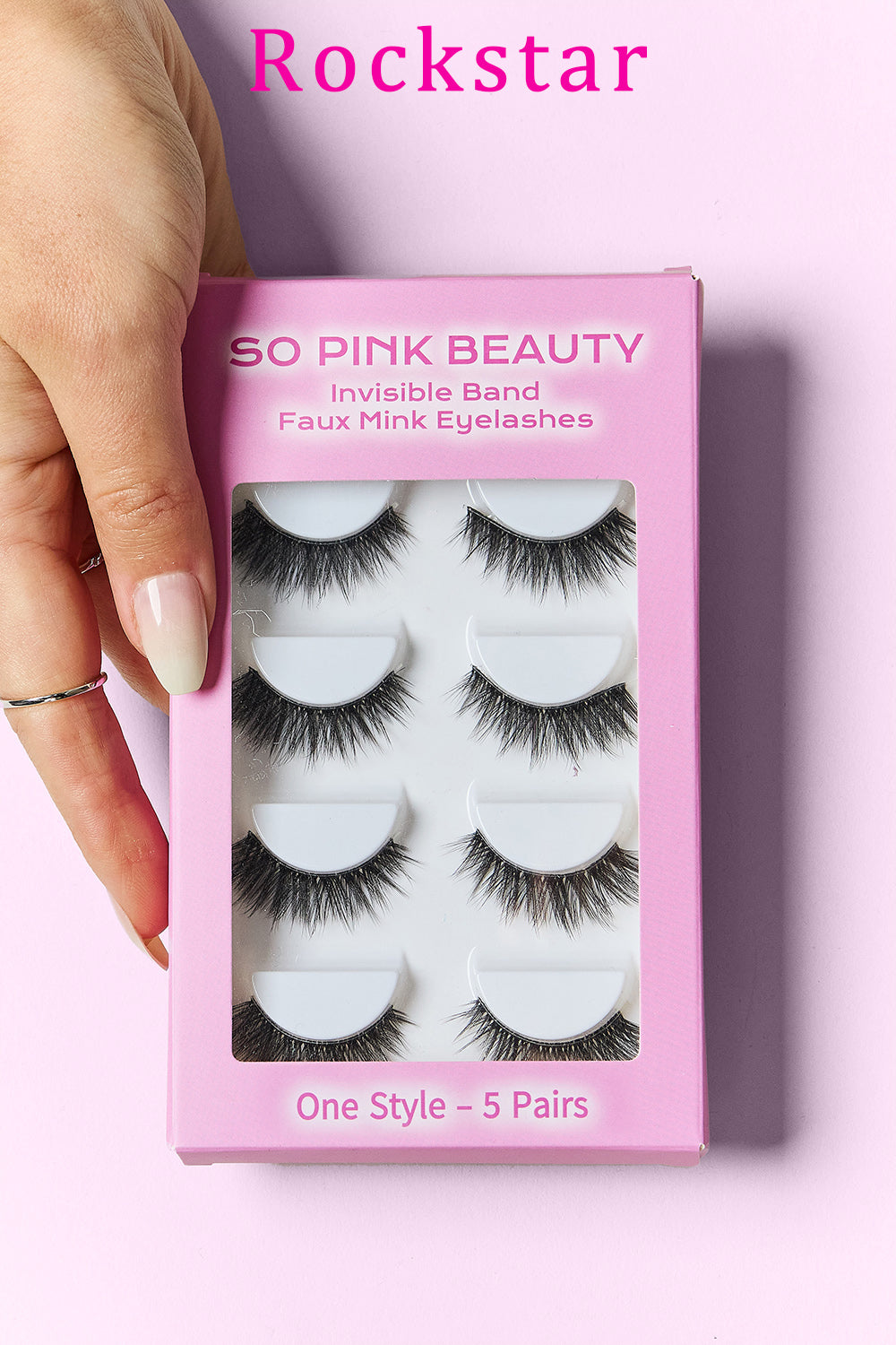 SO PINK BEAUTY Faux Mink Eyelashes 5 Pairs - Whateversit