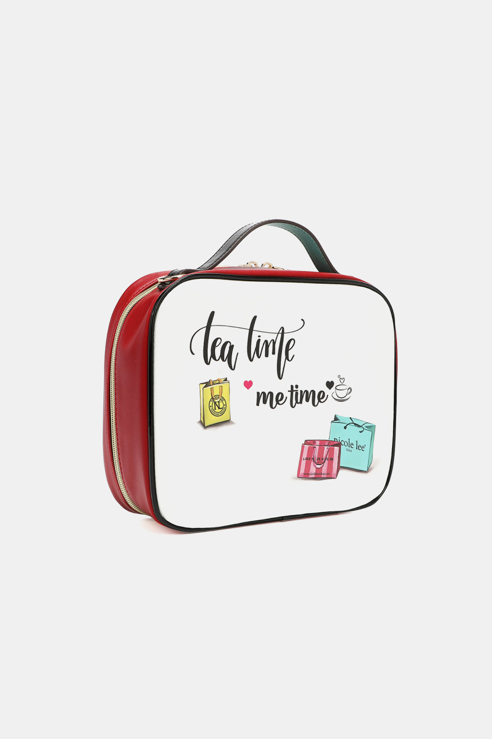 Nicole Lee USA Printed Handbag with Three Pouches - Whateversit