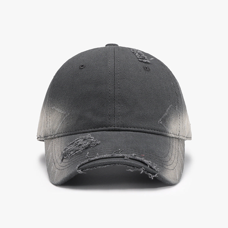 Distressed Adjustable Cotton Hat - Whateversit