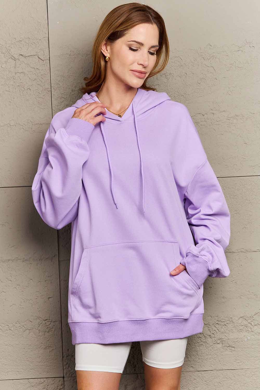Simply Love Simply Love Full Size Leopard Slogan Graphic Hoodie - Whateversit