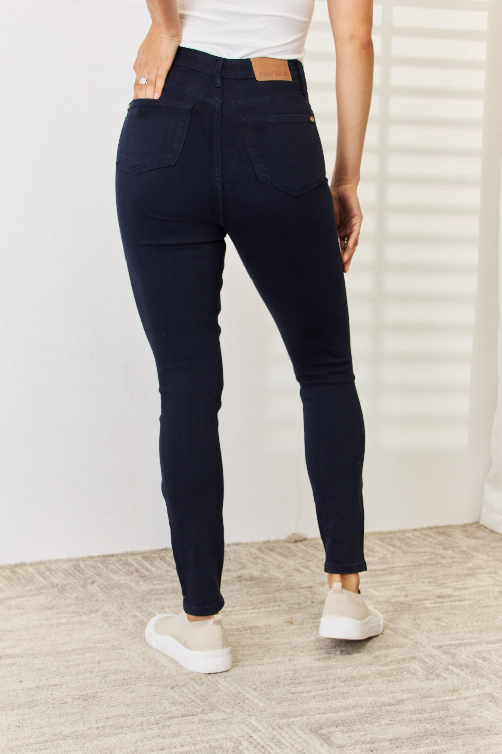 Judy Blue Full Size Garment Dyed Tummy Control Skinny Jeans - Whateversit