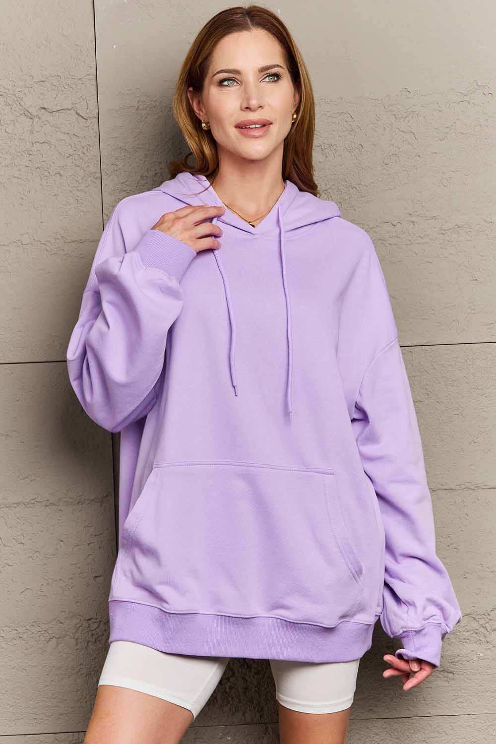 Simply Love Simply Love Full Size Leopard Slogan Graphic Hoodie - Whateversit