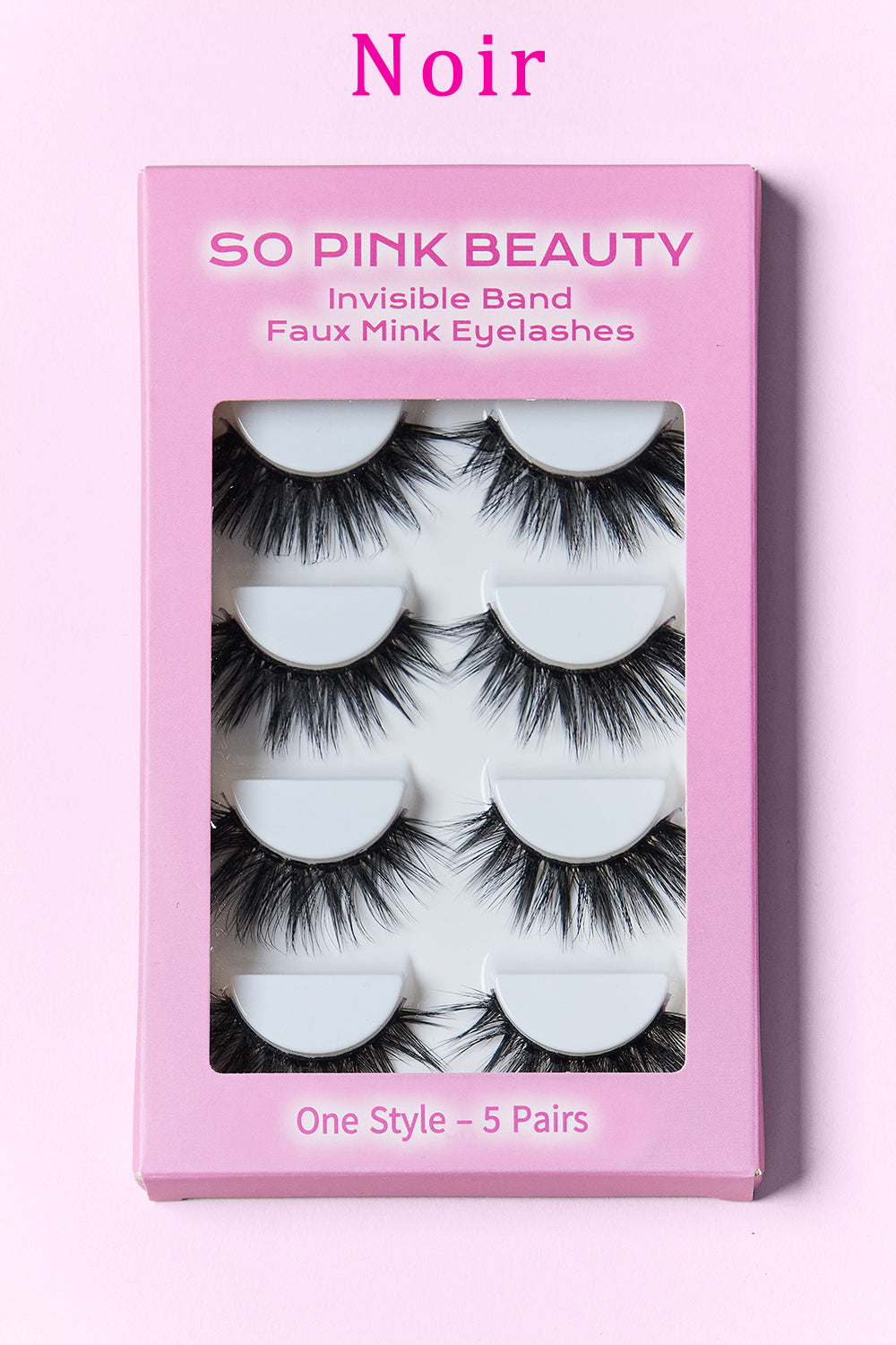 SO PINK BEAUTY Faux Mink Eyelashes 5 Pairs - Whateversit