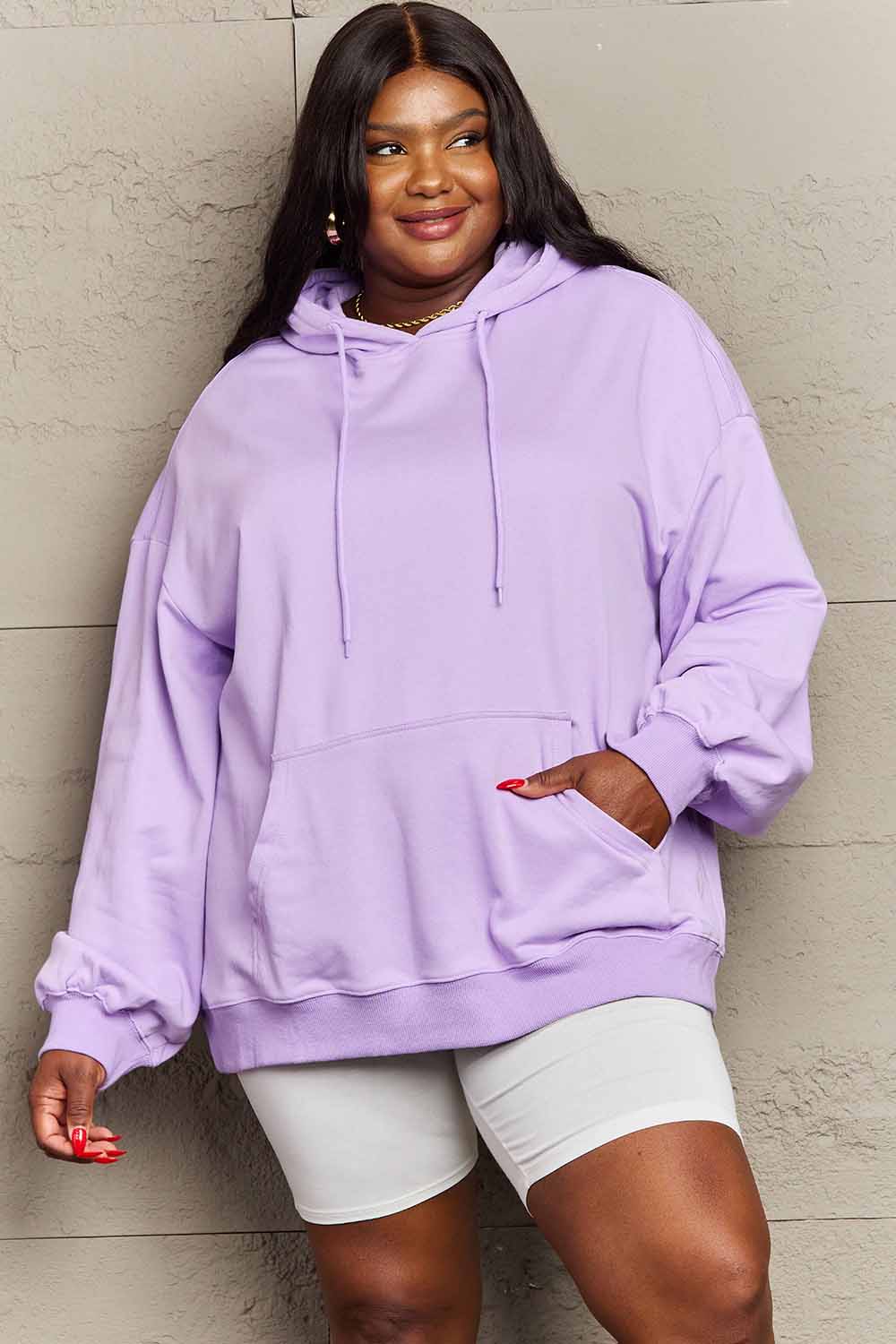 Simply Love Simply Love Full Size Leopard Slogan Graphic Hoodie - Whateversit