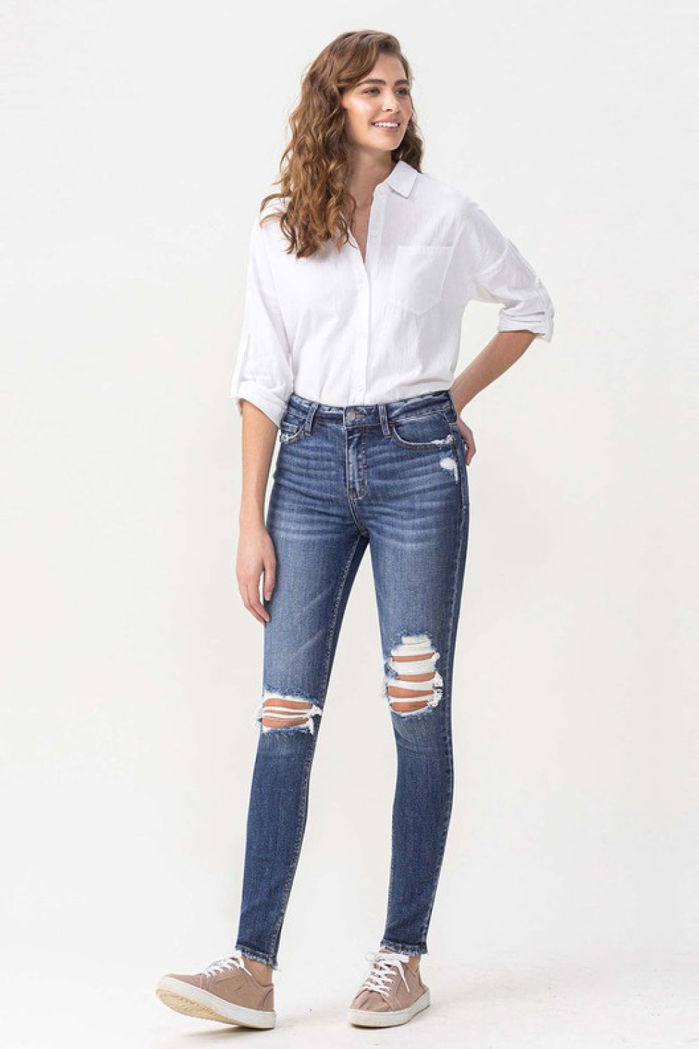Lovervet Hayden Full Size High Rise Skinny - Whateversit