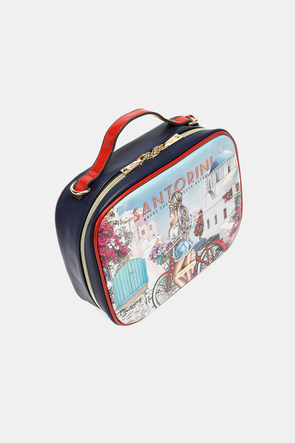 Nicole Lee USA Printed Handbag with Three Pouches - Whateversit