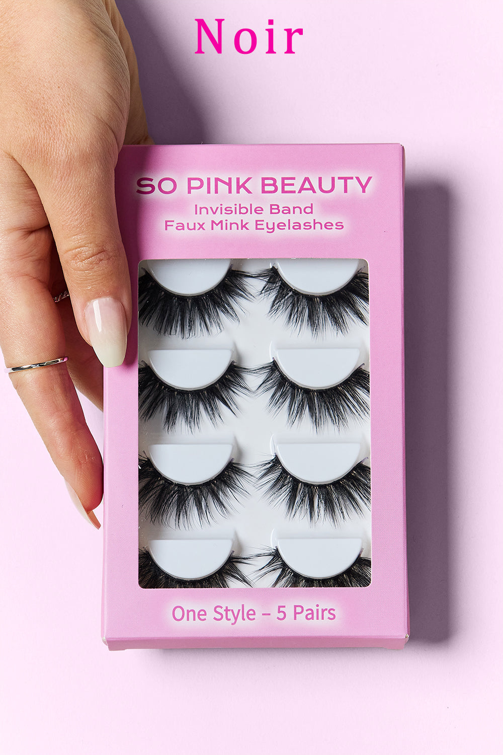 SO PINK BEAUTY Faux Mink Eyelashes 5 Pairs - Whateversit