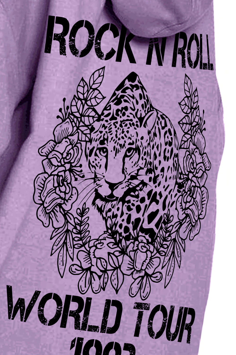 Simply Love Simply Love Full Size Leopard Slogan Graphic Hoodie - Whateversit