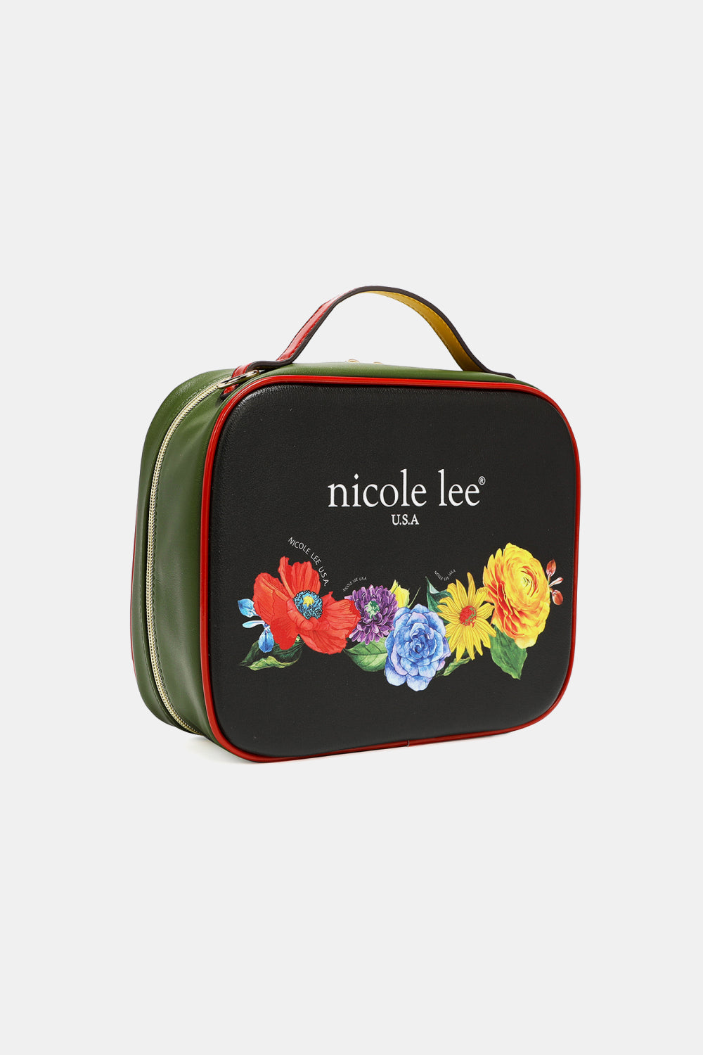 Nicole Lee USA Printed Handbag with Three Pouches - Whateversit
