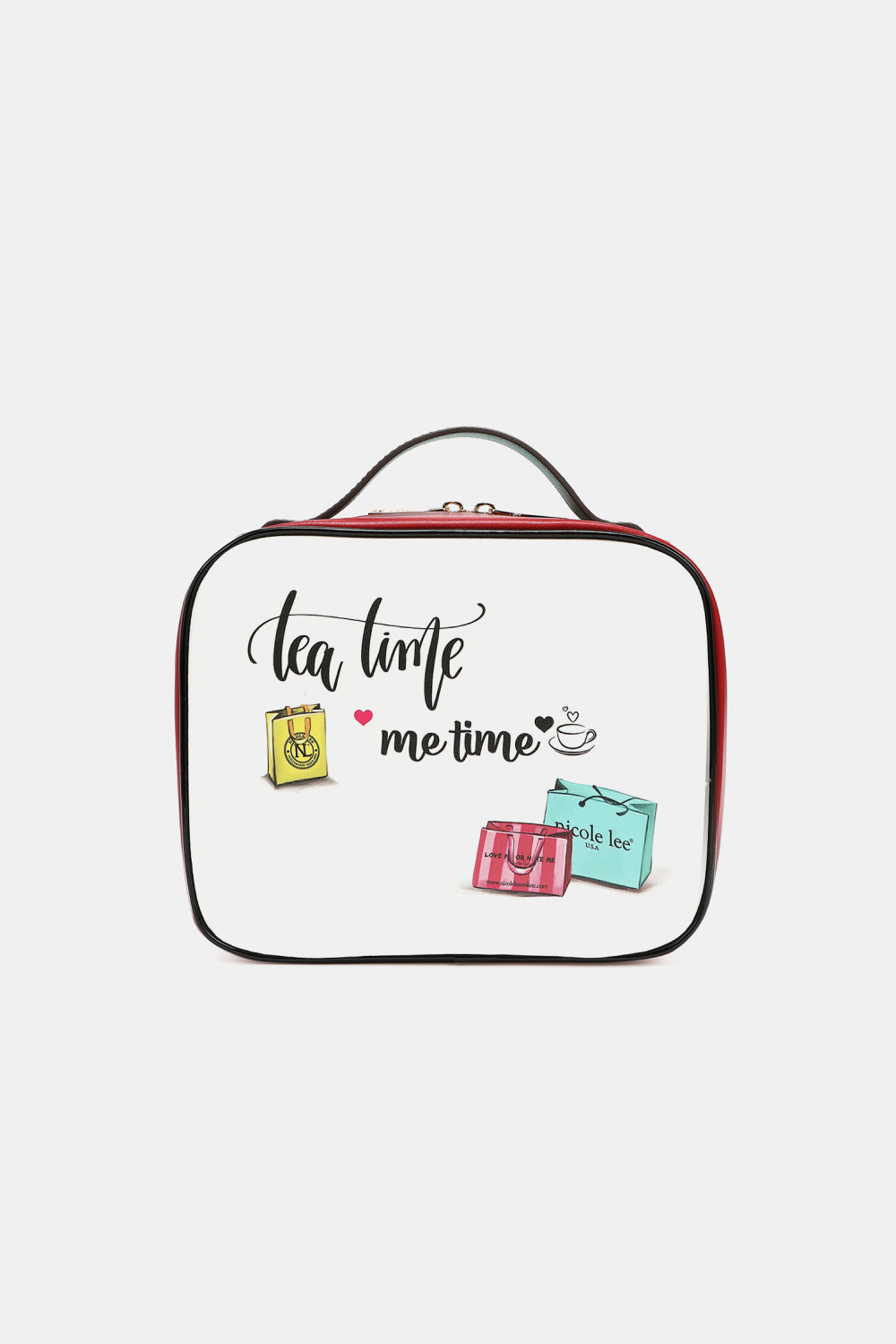 Nicole Lee USA Printed Handbag with Three Pouches - Whateversit