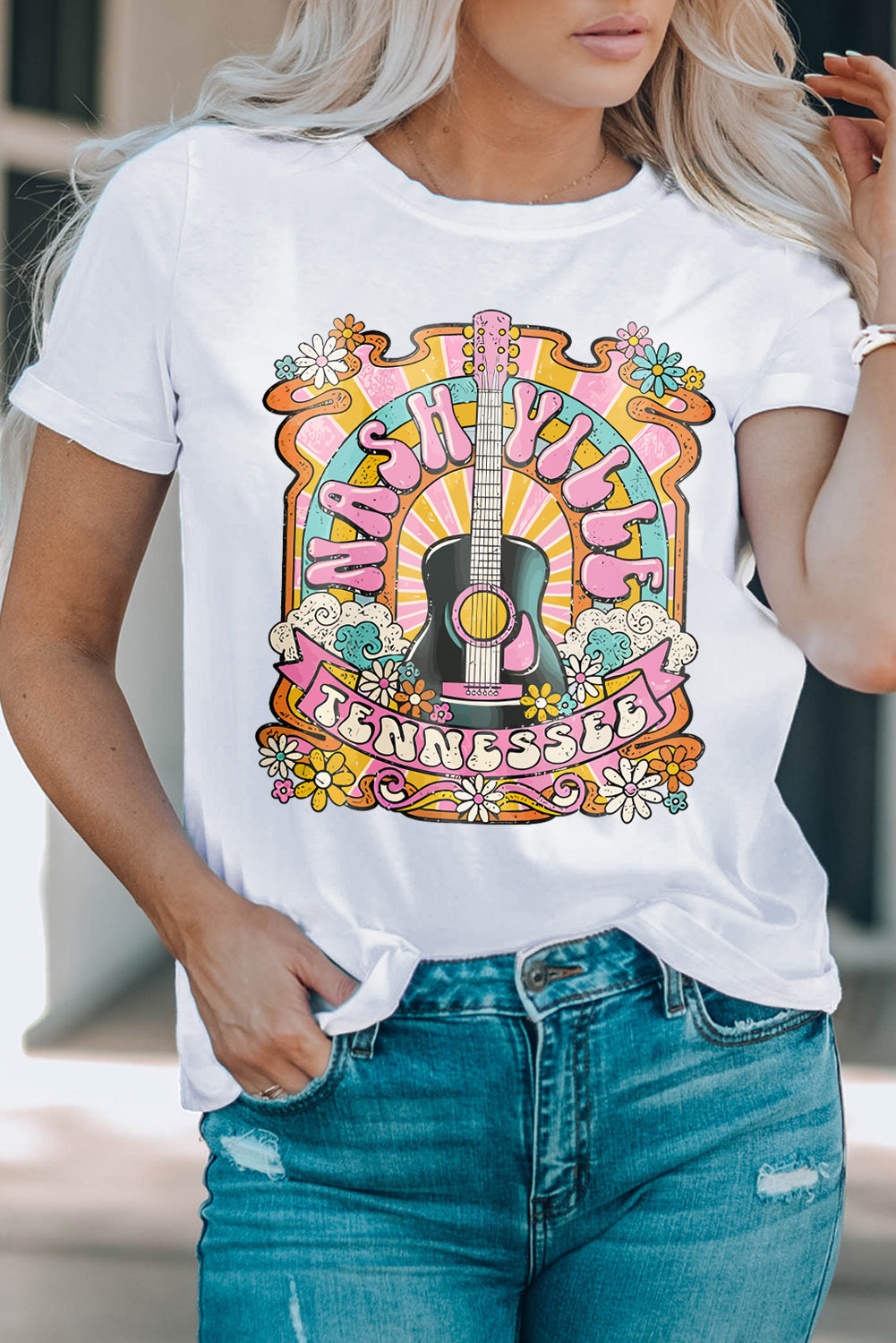 Graphic Round Neck
