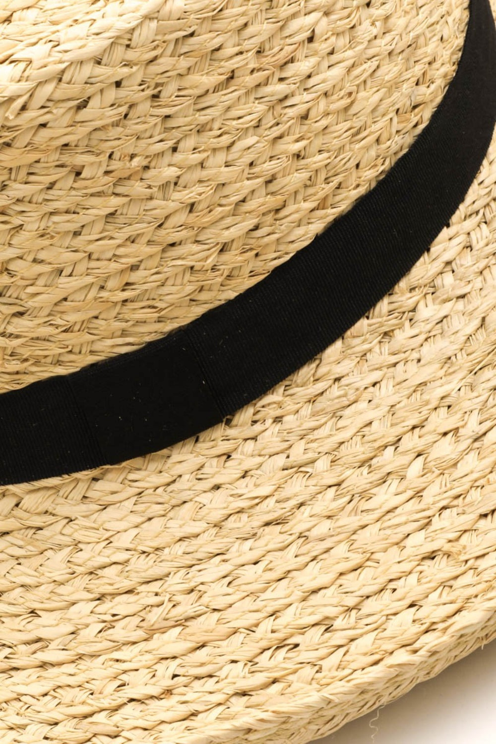 Fame Wide Brim Straw Weave Hat - Whateversit