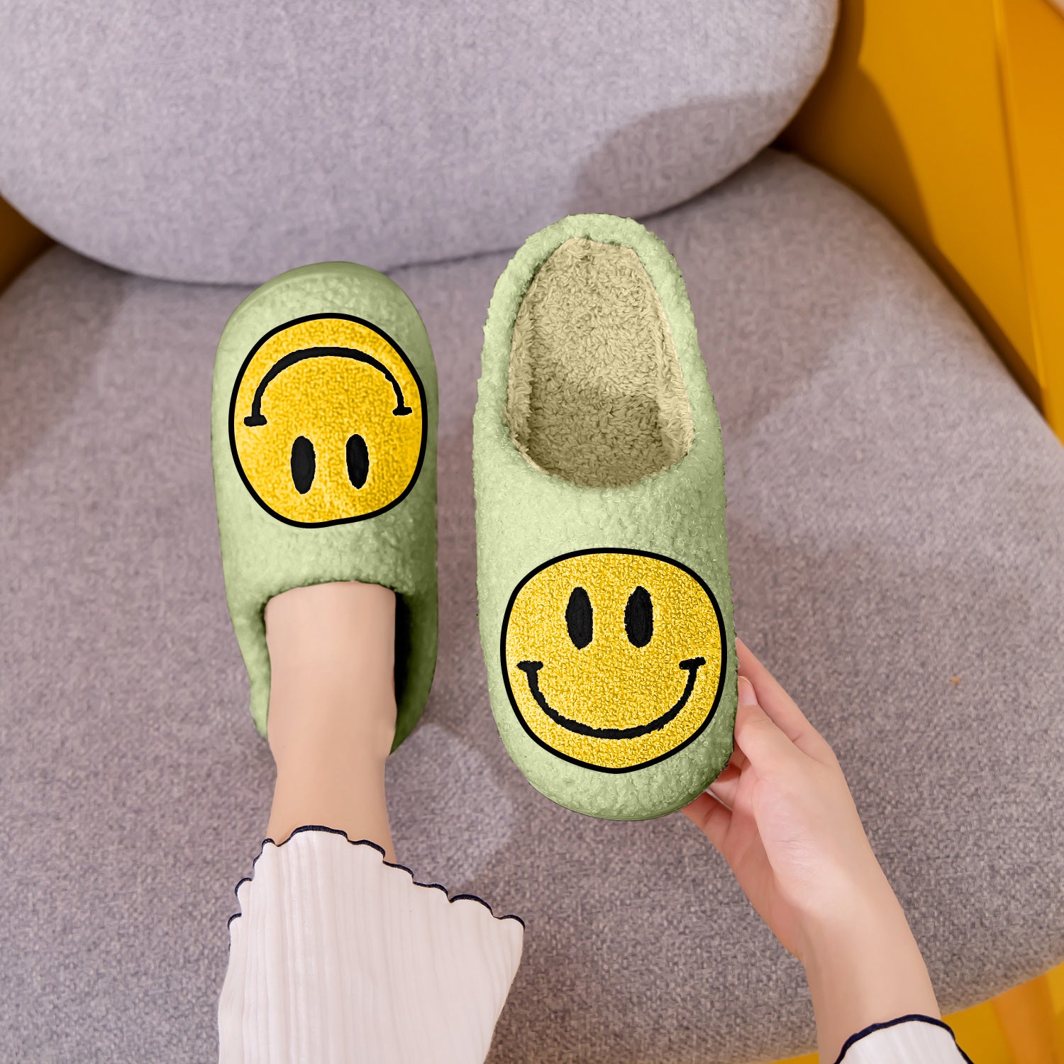 Melody Smiley Face Slippers - Whateversit