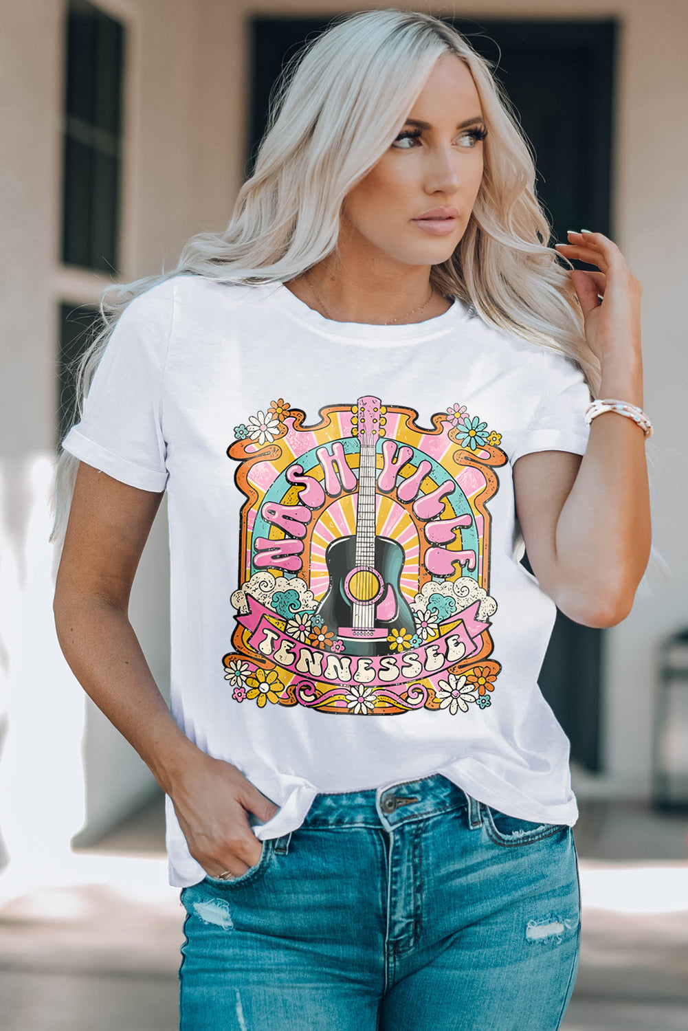 Graphic Round Neck